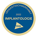 Siegel: Tätigkeitsschwerpunkt Implantologie